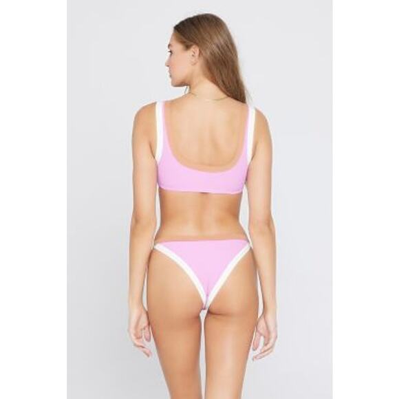 L*Space Vacay Bottom Classic RHVAC20 RBC Medium Rosebud Pink Cream Putty Brown M - Picture 2 of 6